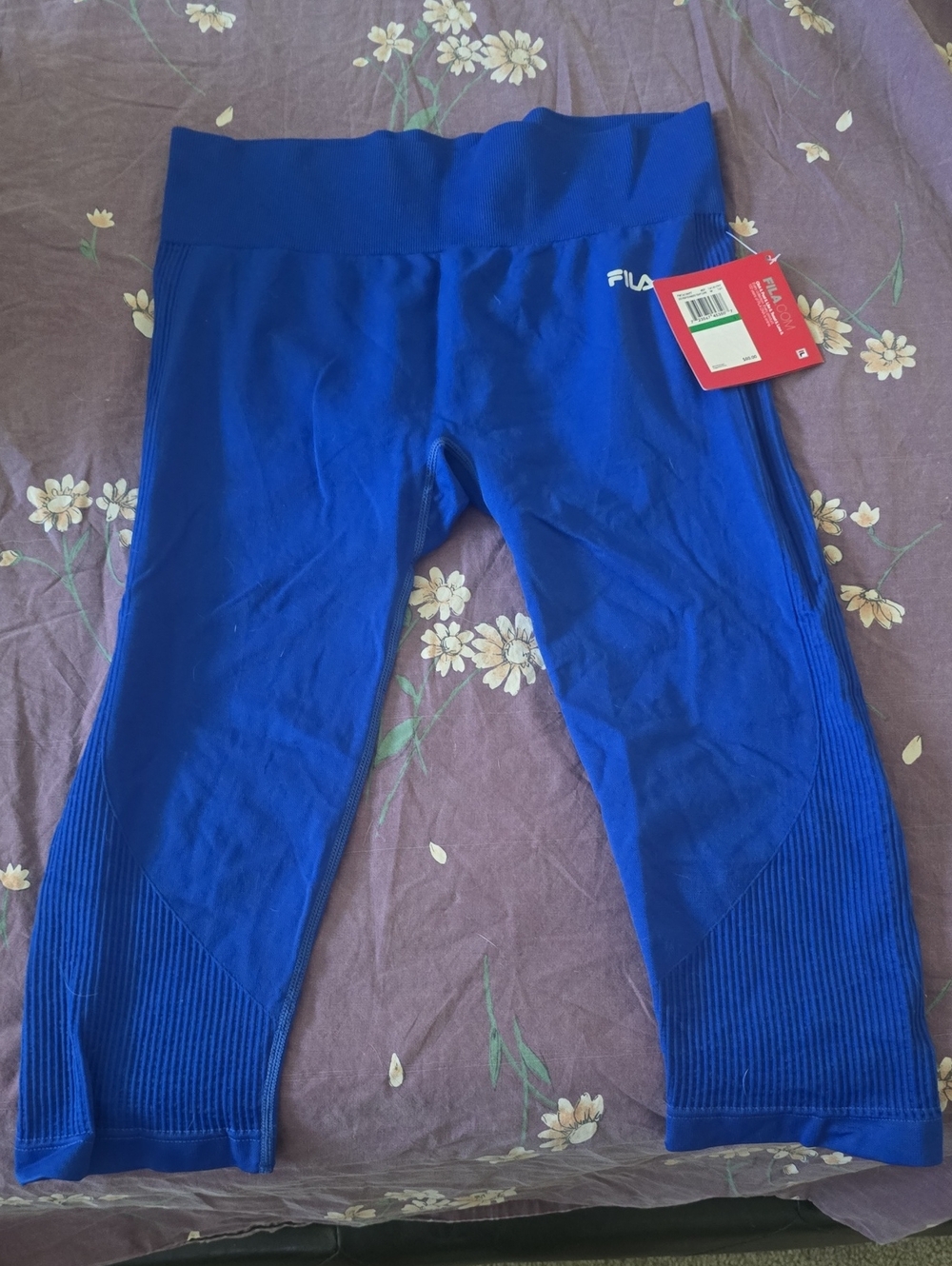Fila Ladies Royal Blue Performance Capri Leggings